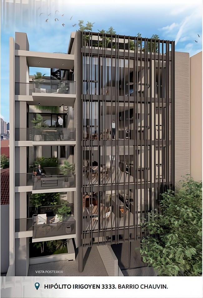 DEPARTAMENTOS DE 3 AMBIENTES A ESTRENAR. CORAZON DE CHAUVIN. EXCELENTE DISEÑO Y CALIDAD CONSTRUCTIVA. POSESION INMEDIATA.