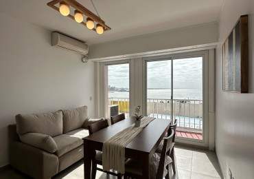 DEPARTAMENTO DE 3 AMBIENTES A LA CALLE CON COCHERA FIJA. BALCON TERRAZA Y VISTA FRONTAL AL MAR. 