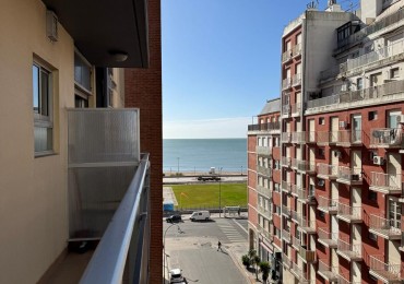 ALQUILER 24 MESES- DEPARTAMENTO DE 2 AMBIENTES AL FRENTE CON BALCON SALIENTE. VISTA LATERAL AL MAR. ZONA GUEMES